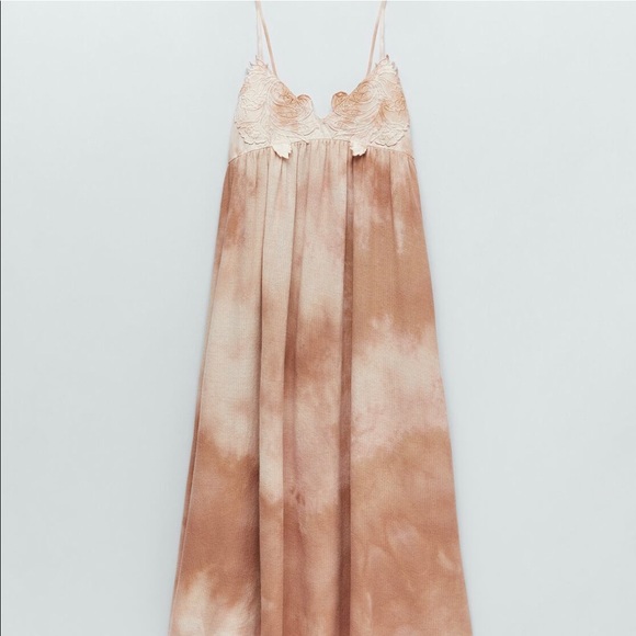 ZARA NWT TIE DYE MIDI DRESS S - Picture 6 of 9
